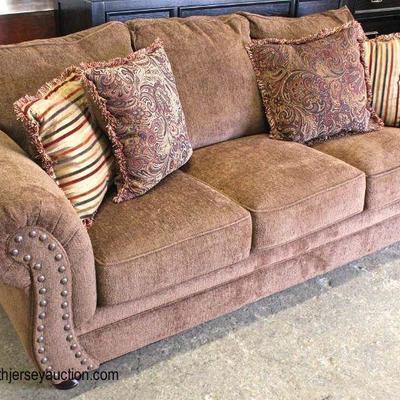  NEW Upholstered Sofa with Decorative Pillows

Auction Estimate $300-$600 â€“ Located Inside 