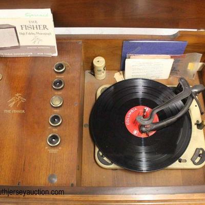  VINTAGE â€œFisherâ€ Stereo Record Player

Auction Estimate $100-$300 â€“ Located Inside 
