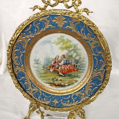  Antique Style Porcelain Bronze Wrap Plate

Auction Estimate $100-$300 â€“ Located Inside 