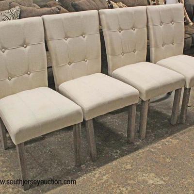  NEW Set of 4 Upholstered Button Tufted Decorator Side Chairs

Auction Estimate $100-$300 â€“ Located Inside 