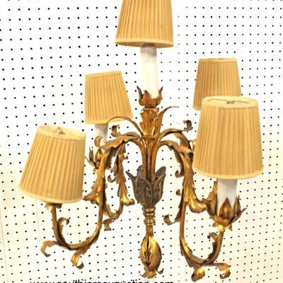  VINTAGE Candelabra Pole Lamp with Shades

Auction Estimate $200-$400 â€“ Located Inside 