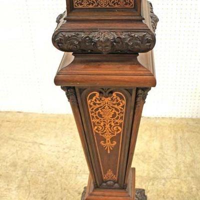  ANTIQUE Walnut Inlaid Victorian Pedestal

Auction Estimate $200-$400 â€“ Located Inside 