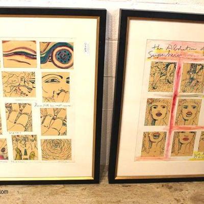  Large Collection of Artwork including engravings, posters, pictures, water colors, etchings, prints, paintings, oil on canvas' and...