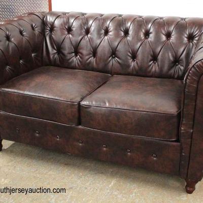  NEW Chesterfield Style Button Tufted Leather Loveseat

Auction Estimate $300-$600 â€“ Located Inside 