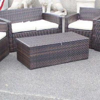  NEW 6 Piece All Weather All Season Weather Resistant Lounge Set with Lined Cushion Storage Boxes that Double as Tables

Early Bird...