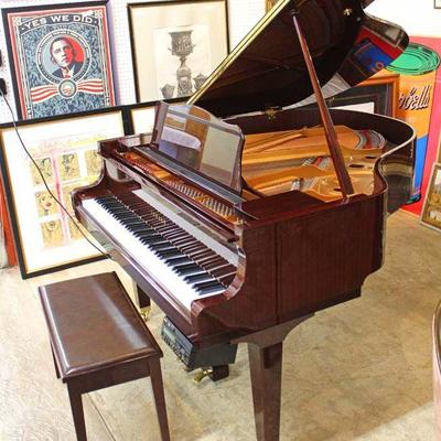  ABSOLUTELY BEAUTIFUL Lacquer Mahogany Yamaha Baby Grand Piano with Player, Bench, Disk, and Cdâ€™s

Auction Estimate $2000-$5000 â€“...