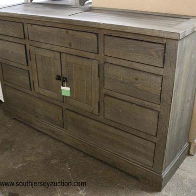  NEW Rustic Style Hand Selected Salvaged Hand Planed and Rough Sawn Pine Buffet

Located Inside â€“ Auction Estimate $100-$300 