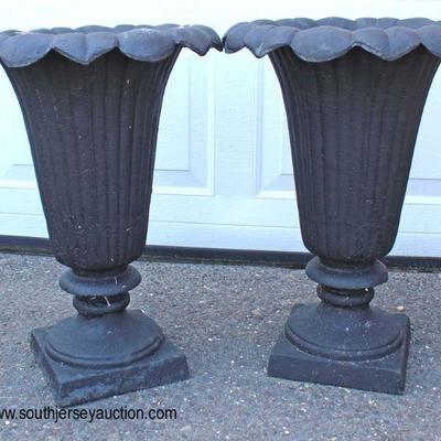  Large Selection of Cast Iron Garden Victorian Urn Planters and Aluminum Urn Planters

Auction Estimate $100-$300 a pair â€“ Located Out...