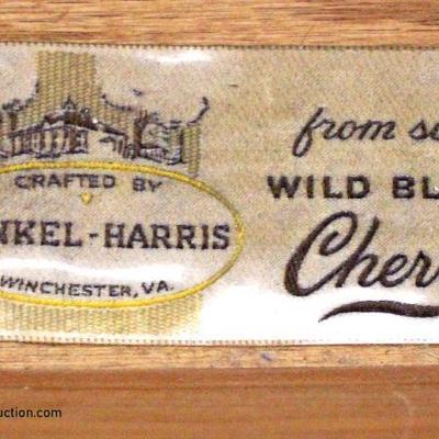  SOLID Wild Black Cherry â€œHenkel Harris Furnitureâ€3 Drawer Taper Leg Brandy Board

Auction Estimate $500-$1000 â€“ Located Inside 