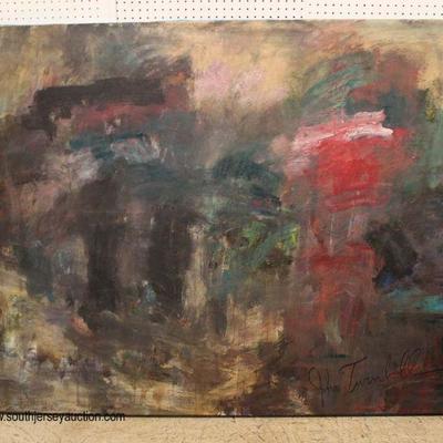  Mid Century Modern Abstract Oil on Canvas signed by a New Jersey Artist John Turnbull

Auction Estimate $500-$2000 â€“ Located Inside 