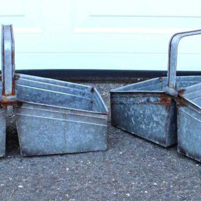  Large Selection of Galvanized Country Farm Style Wash Pails on Stands, Buckets, No. 1 Advertising Wash Bins and more

Auction Estimate...