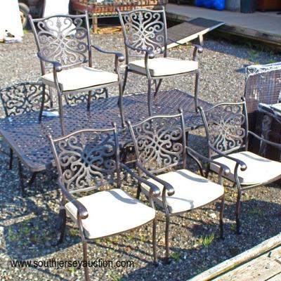  NEW 9 Piece Casted Aluminum Patio Table and 8 Chairs

Auction Estimate $300-600 â€“ Located Field 