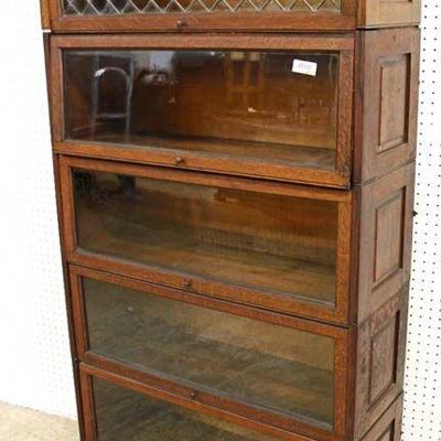  ANTIQUE Oak “Lundstrom Furniture Company” 5 Stack Bookcase with Leaded Glass Top

Auction Estimate $500-$1000 – Located Inside 