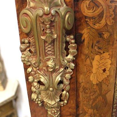  ANTIQUE Burl Wood Inlaid and Inlaid Flowers 3 Door Bookcase with Applied Bronzes

Auction Estimate $500-$1000 â€“ Located Inside 