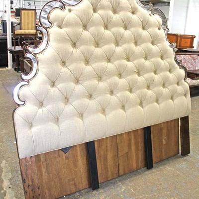 NEW King Size Button Tufted Decorator Headboard with Mirror Accents

Auction Estimate $200-$400 â€“ Located Inside 