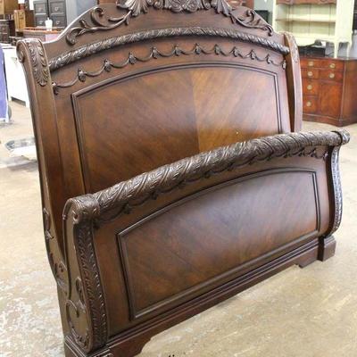  NEW Queen Size Burl Mahogany Carved Contemporary Sleigh Bed

Auction Estimate $200-$400 â€“ Located Inside 