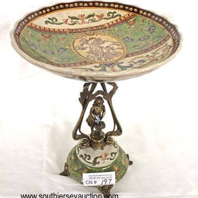  Antique Style Porcelain and Bronze Candy Compote

Auction Estimate $100-$300 â€“ Located Inside 