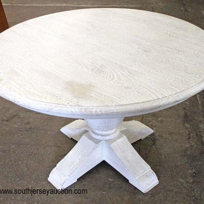  NEW White Washed Round Country Style Breakfast Table

Auction Estimate $100-$300 â€“ Located Inside 