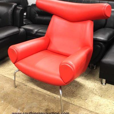  Ultra-Modern Design Red Leather Lounge Chair

Auction Estimate $200-$400 â€“ Located Inside

  
