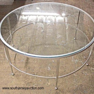  NEW 40â€ Round Glass Top Modern Design Metal Base Coffee Table

Auction Estimate $100-$200 â€“ Located Inside 