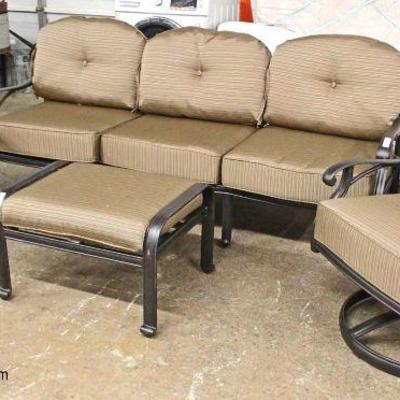  NEW NICE 4 Piece Patio Set includes Sofa, Arm Chair, Swivel Chair and Ottoman

Auction Estimate $400-$800 â€“ Located Inside 