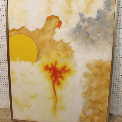  Mid Century Modern Abstract Oil on Canvas Singed P. Girard

Auction Estimate $300-$2000 â€“ Located Inside 