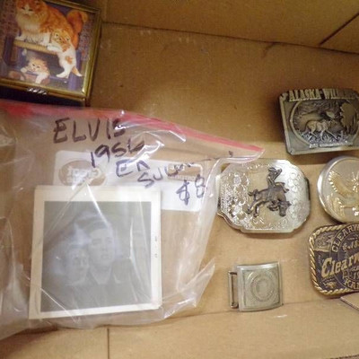 Belt Buckles and Elvis Pictures