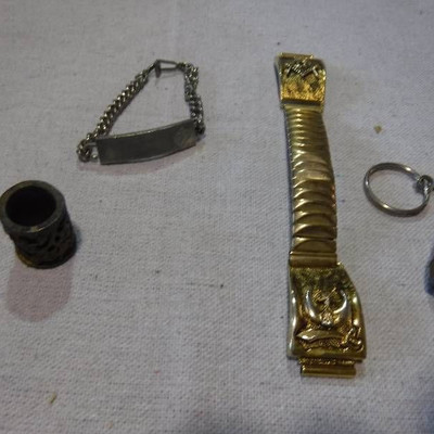 Masonic Lodge bracelet watch band, bullet on a ke ...