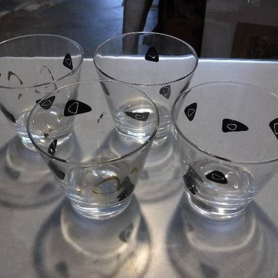 Vintage martini glass set