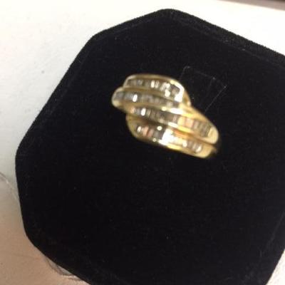 14kt Gold Pave Diamond Ring