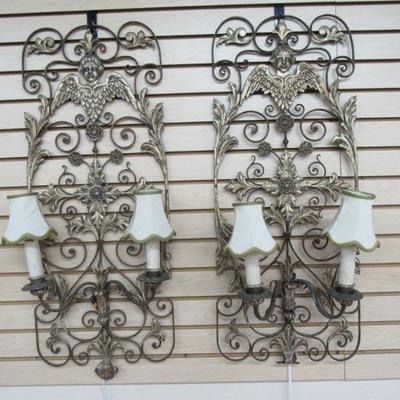 Scroll Metal Electric Sconces