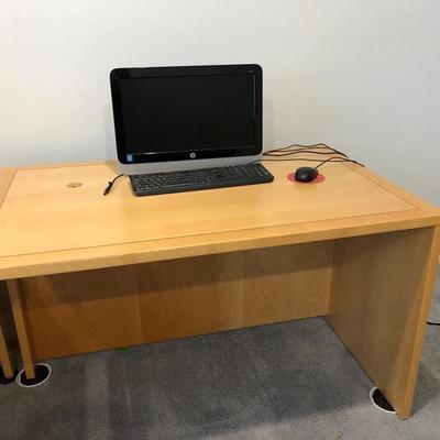 - "Jesper" Solid Maple Modular Sectional Desk w/Inlay Top 
	Corner Unit w/Low Hutch - $250 (43W  48L) 
	Side Extension Table...