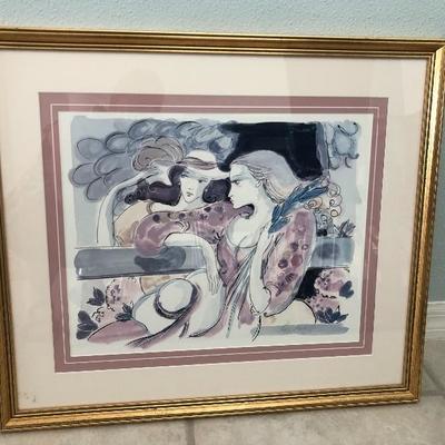 Estate sales are a great way to buy beautiful framed art! 