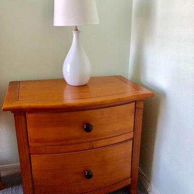- "Wing" Maple 4 Piece Queen Bedroom Set - $405
	Headboard & Frame - $125 (64W  87L  53-1/2H)
	Double Dresser w/Mirror -...