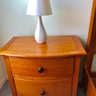 - "Wing" Maple 4 Piece Queen Bedroom Set - $405
	Headboard & Frame - $125 (64W  87L  53-1/2H)
	Double Dresser w/Mirror -...