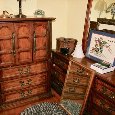 Most of us grew up with this bedroom set. Great Set or Sold by the Piece. Dressers & Chest of Drawers 
