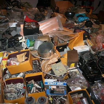 Vintage Electronics & Radio Repair Parts Mostly NEW & NOT USED PULLED FROM ATTIC 