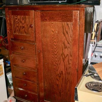 1930's Large Pine Cabinet 