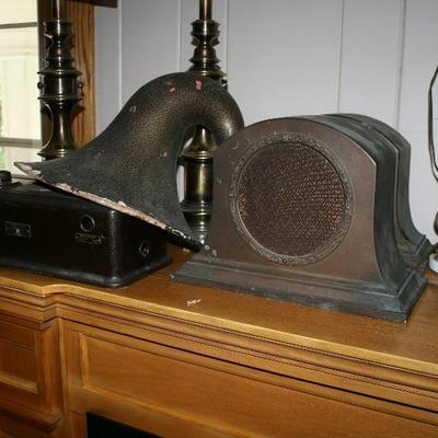 C.1920's Era Home Radio Speakers 