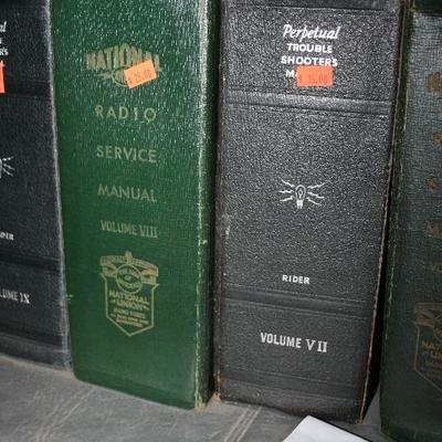 Large Collection of C.1930's / 40's/ 50's Era Radio Service Manuals & Trouble Shooters Manuals 