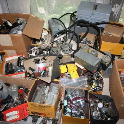Vintage Electronics & Radio Repair Parts Mostly NEW & NOT USED PULLED FROM ATTIC 