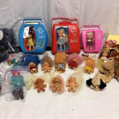 Vtg Miniature Dolls, Trolls, & Dakin Toys