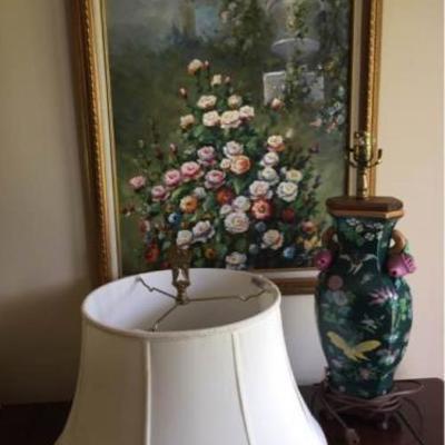 Original Painting & Lamp