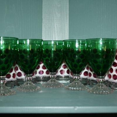 Emerald Green Glasses 