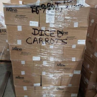 (69) boxes Dices Carrots dried vegetables - 690 l .....