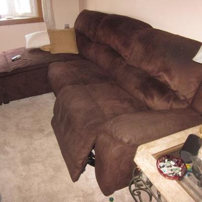 Raymour & Flanigan Recliner Chaise Lounge Sofa  