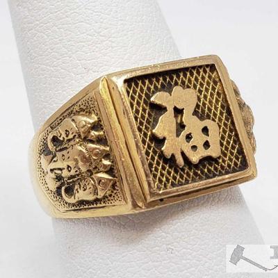721: 18k Gold Ring, 12.7g
Weighs approx 12.7g, size 9.5
OS19-017630.52