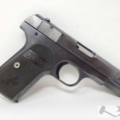 306: 	
Colt 1903 Semi Auto .32 Caliber Pistol, Ca Transfer Available
Serial Number: 282340 Barrel Length: 4