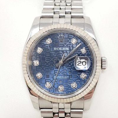 950 Rolex JustDate Watch In working Condition
Z936916, Band Stamped EOS 63200