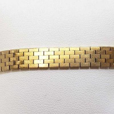 865: 14k Gold Bracelet, 18.5g
Weighs approx 18.5g, measures approx 7.5
